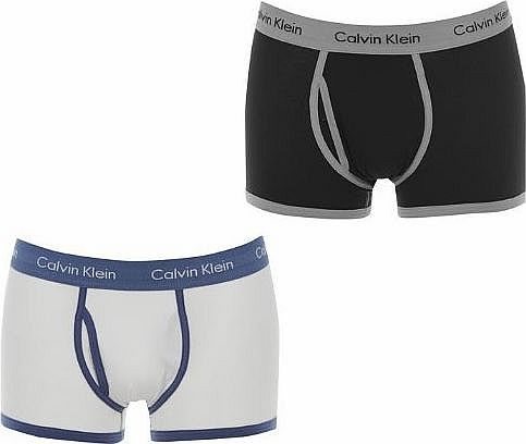 Klein 2Pk Boxer Mens[Medium,Blk/Silv&Wht/Bl]